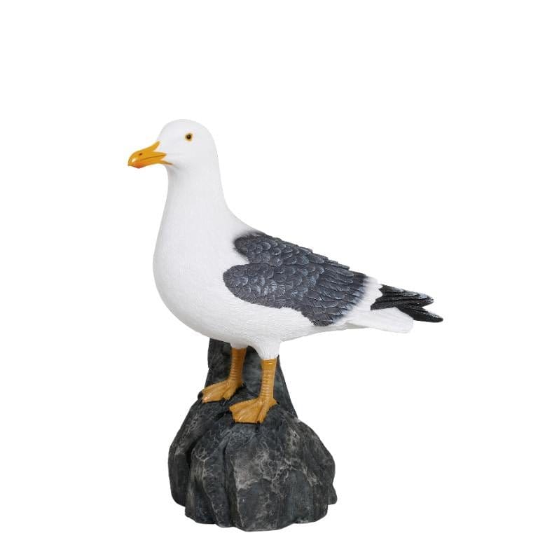 Dekorationsfugl, fritstående måge, lille str.